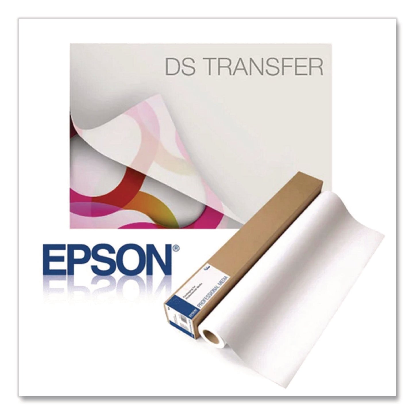 Epson Dye Sub Transfer Multi Use Paper, 2" Core, 85 gsm, 17" x 100 ft, Matte White (S450359)