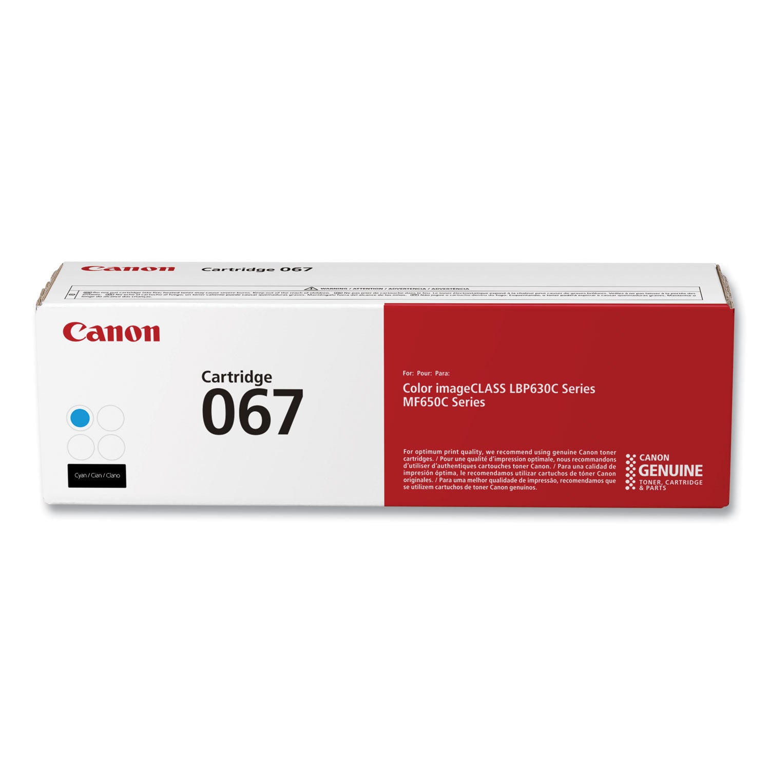 Canon 5101C001 (067) Toner, 1,250 Page-Yield, Cyan