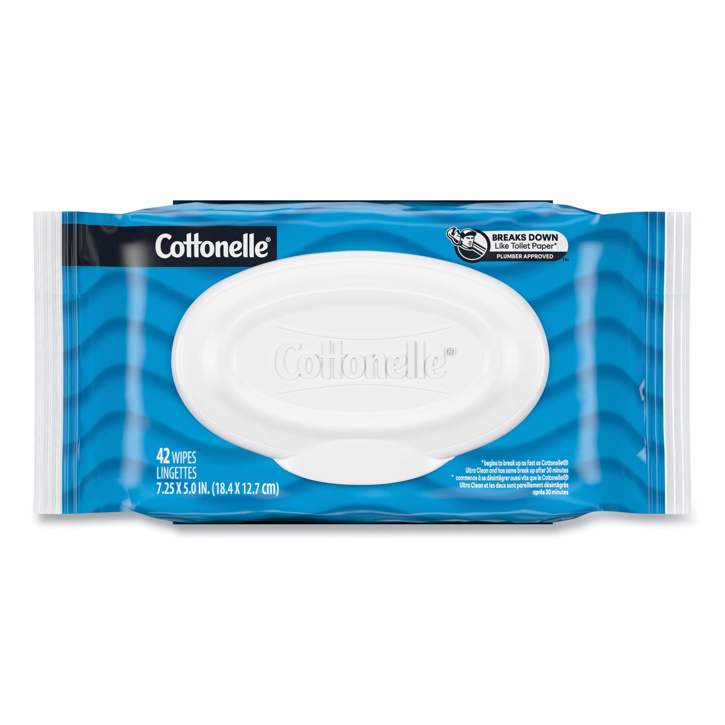 Cottonelle Fresh Care Flushable Cleansing Cloths, 1-Ply, 3.73 x 5.5, White, 84/Pack, 8 Packs/Carton (35970CT)