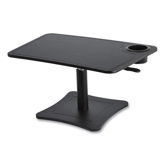 Victor High Rise Height Adjustable Laptop Stand with Storage Cup, 23.75 x 15.25 x 12 to 15.75, Black, 20 lb Weight Capacity (DC240B)