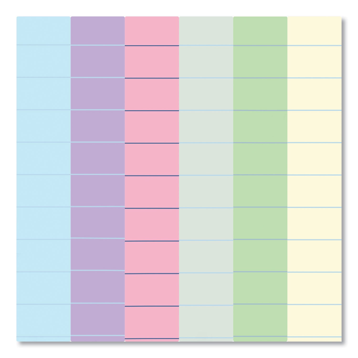 Roaring Spring Enviroshades Legal Notepads, 50 Assorted 5 x 8 Sheets, 72 Notepads/Carton (74220CS)