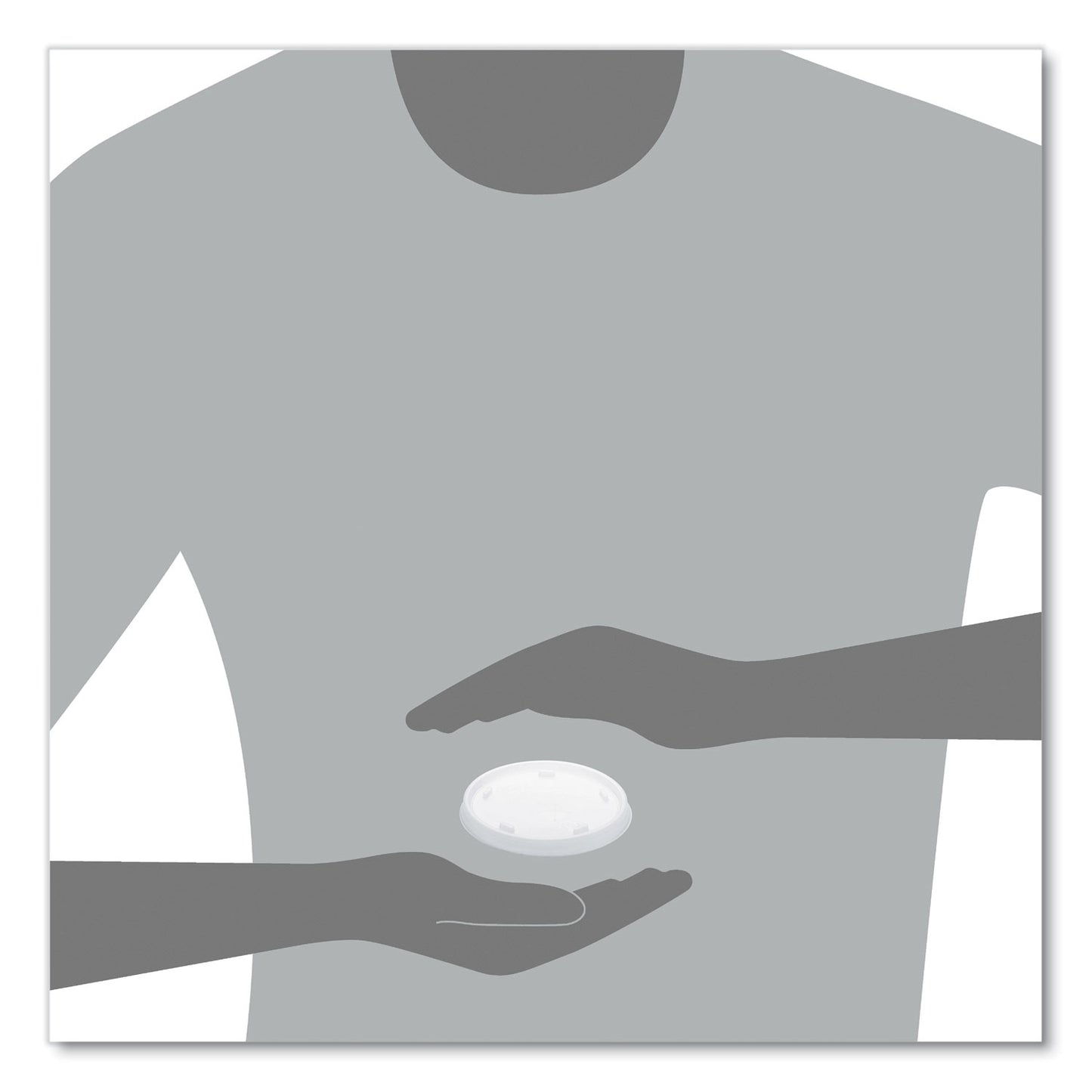 Dart Plastic Cold Cup Lids, Fits 8 oz to 9 oz Cups, Translucent, 100 Pack, 10 Packs/Carton (8SL)