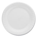 Dart Concorde Non-Laminated Foam Plates, 9" dia, White, 125/Pack (9PWCRPK)