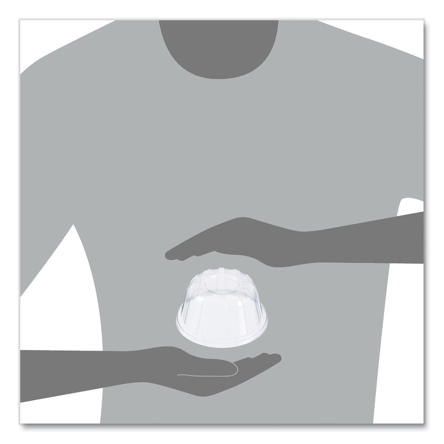 Dart D-T Sundae/Cold Cup Lids, Fits 5 oz to 32 oz Cups, Clear, 50 Pack 20 Packs/Carton (20HDLC)