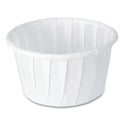 SOLO Paper Portion Cups, ProPlanet Seal, 1.25 oz, White, 250/Bag, 20 Bags/Carton (125U)