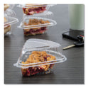 Dart Showtime Clear Hinged Containers, Pie Wedge, 6.67 oz, 6.1 x 5.6 x 3, Clear, Plastic, 125/Pack, 2 Packs/Carton (C54HT1)