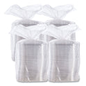 Dart PresentaBowls Pro Clear Square Lids for 24-32 oz Bowls, 8.5 x 8.5 x 0.5, Clear, Plastic, 63/Bag, 4 Bags/Carton (C2464BDL)