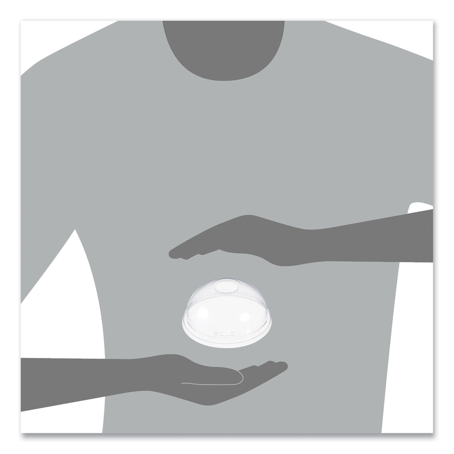 Dart Ultra Clear Dome Cold Cup Lids, Fits 16 oz to 24 oz Cups, PET, Clear, 100/Pack (DLR626PK)