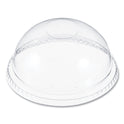 Dart Plastic Dome Lid, No-Hole, Fits 9 oz to 22 oz Cups, Clear, 100/Sleeve, 10 Sleeves/Carton (DNR662)