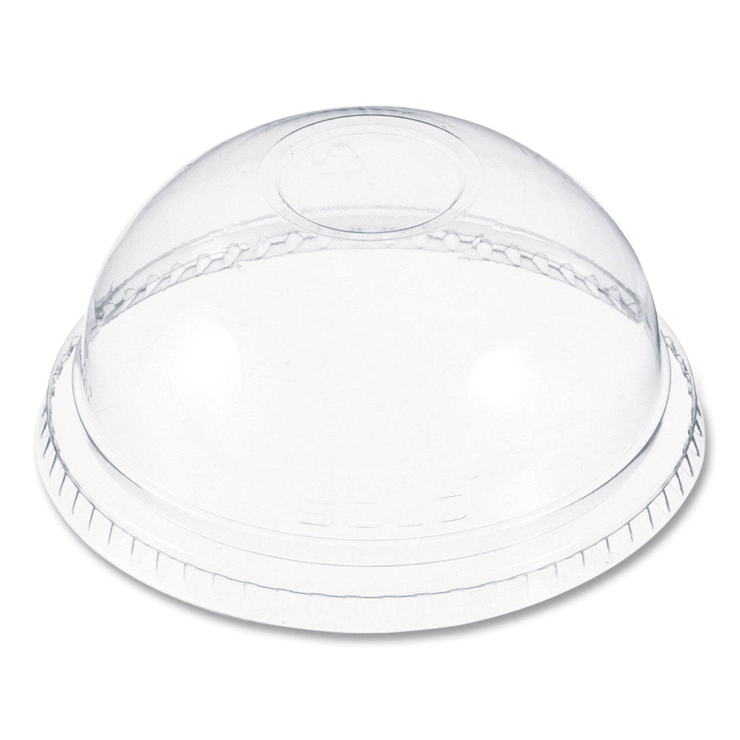 Dart Plastic Dome Lid, No-Hole, Fits 9 oz to 22 oz Cups, Clear, 100/Sleeve, 10 Sleeves/Carton (DNR662)