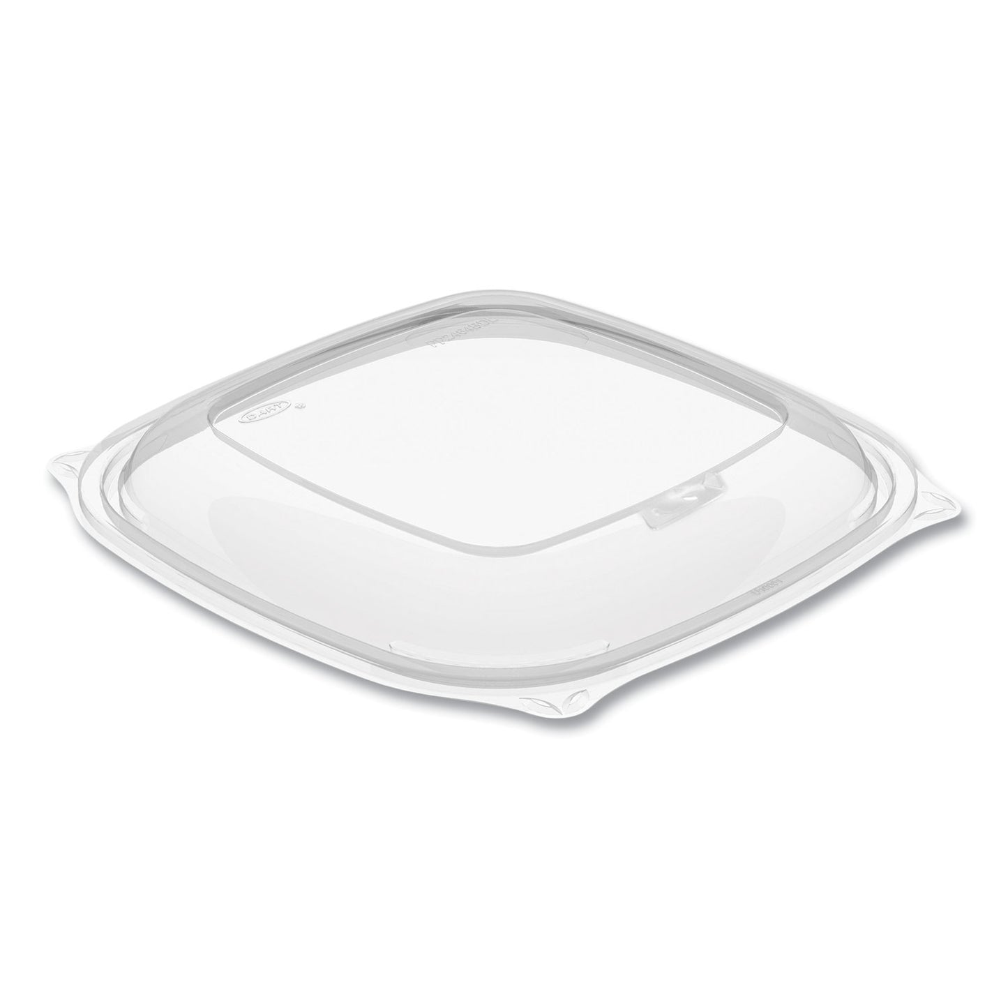 Dart PresentaBowls Pro Clear Square Bowl Lids, Large Vented Square, 8.5 x 8.5 x 1, Clear, Plastic, 63/Bag, 4 Bags/Carton (PP2464BDL)