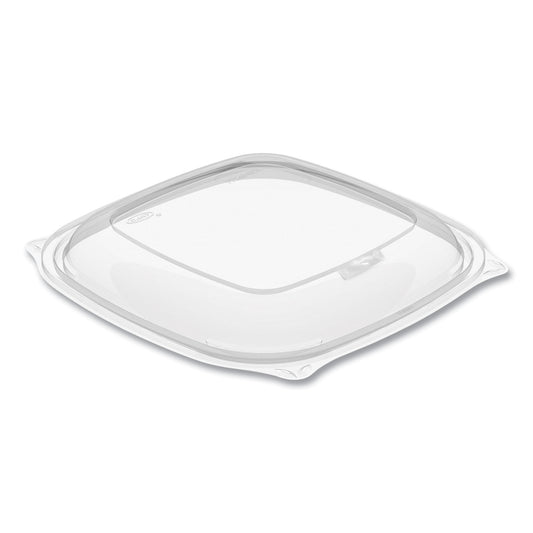 Dart PresentaBowls Pro Clear Square Bowl Lids, Large Vented Square, 8.5 x 8.5 x 1, Clear, Plastic, 63/Bag, 4 Bags/Carton (PP2464BDL)