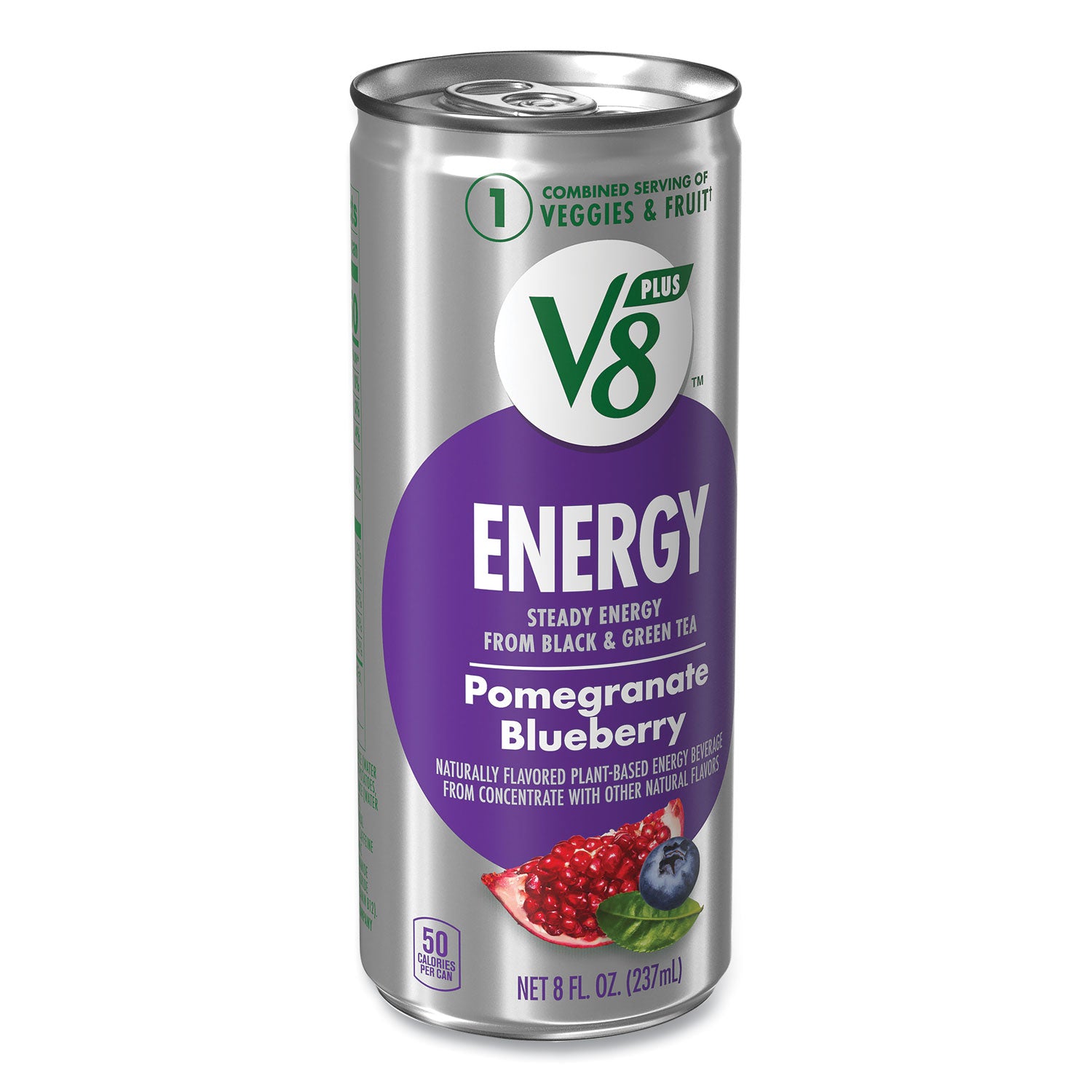 Campbells +ENERGY, Pomegranate Blueberry, 8 oz Can, 24/Carton (35100014)