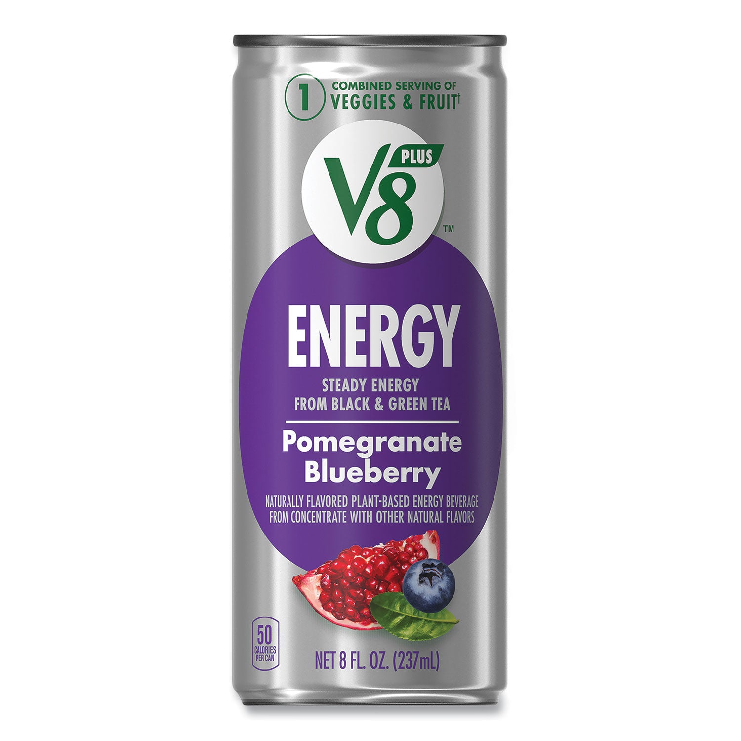 Campbells +ENERGY, Pomegranate Blueberry, 8 oz Can, 24/Carton (35100014)