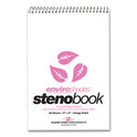 Roaring Spring EnviroShades Steno Pad, Gregg Rule, White Cover, 80 Pink 6 x 9 Sheets, 24 Pads/Carton (12254CS)