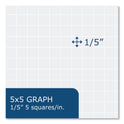 Roaring Spring Whitelines Notebook, Quadrille Rule, (5 sq/in), Gray/Orange Cover, (70) 11 x 8.5 Sheets, 12/Carton (17001CS)