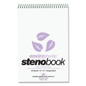 Roaring Spring EnviroShades Steno Pad, Gregg Rule, White Cover, 80 Orchid 6 x 9 Sheets, 24 Pads/Carton (12264CS)