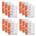 Roaring Spring Whitelines Notebook, Quadrille Rule, (5 sq/in), Gray/Orange Cover, (70) 11 x 8.5 Sheets, 12/Carton (17001CS)