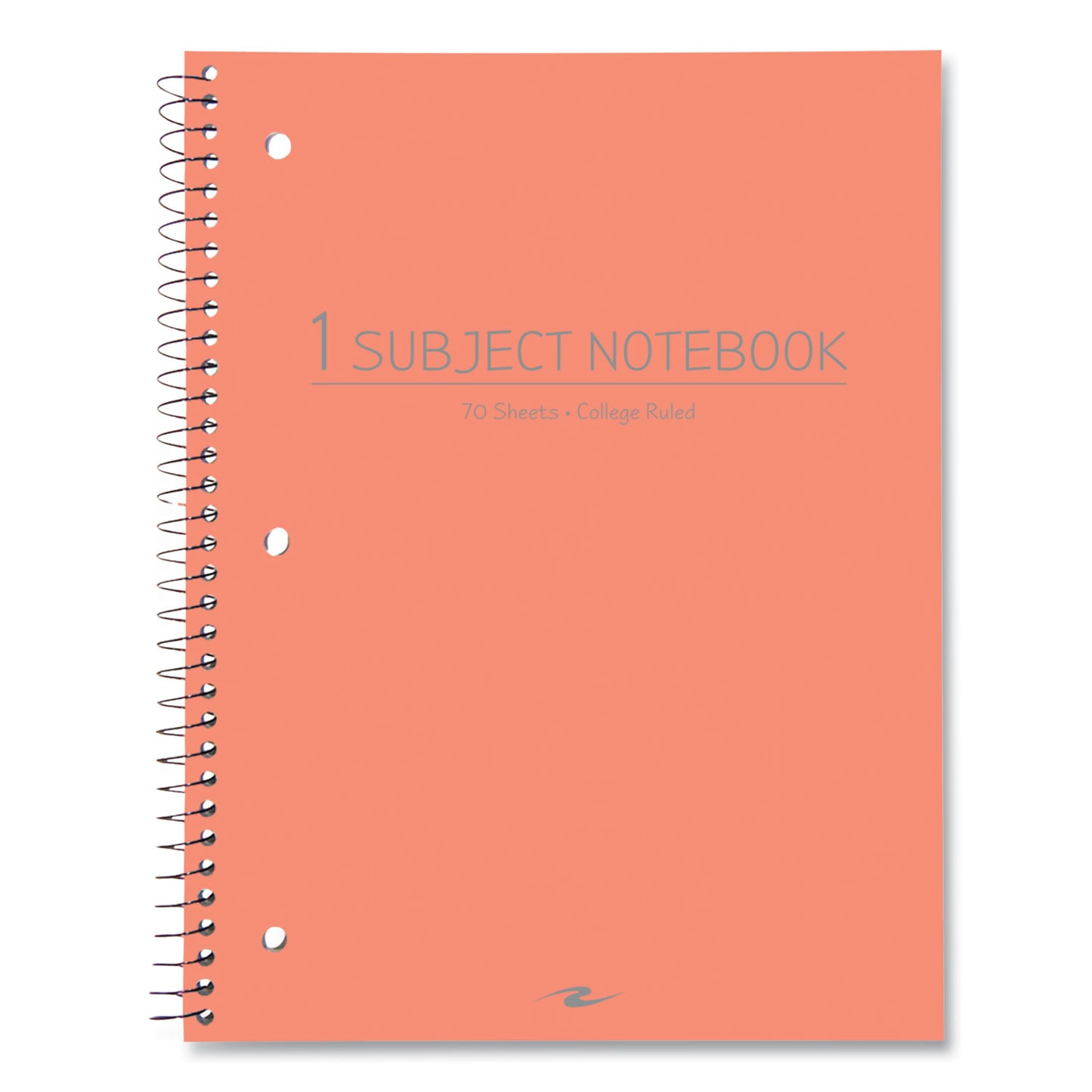 Roaring Spring Subject Wirebound Promo Notebook, 1-Subject, Med/College Rule, Assorted Cover, (70) 10.5 x 8 Sheets, 24/Carton (10034CS)