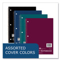 Roaring Spring Subject Wirebound Promo Notebook, 1-Subject, Wide/Legal Rule, Assorted Cover, (70) 10.5 x 8 Sheets, 24/Carton (10021CS)