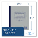 Roaring Spring Lab and Science Carbonless Notebook, Quad Rule (4 sq/in), Gray Cover, (200) 11 x 9.25 Sheets, 5/Carton (77644CS)