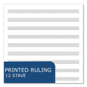 Roaring Spring Music Filler Paper, 3-Hole Punched, 8.5 x 11, Music Transcription Format, 20 Sheets/Pack, 24 Packs/Carton (20177CS)