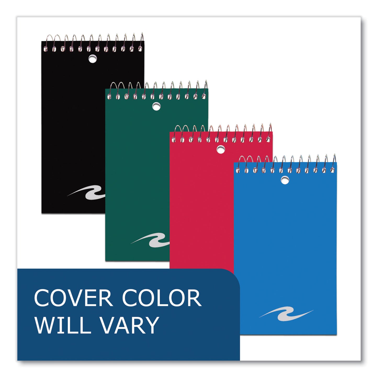Roaring Spring Memo Pad, Randomly Assorted Cover Color, Narrow Rule, 75 White 3 x 5 Sheets, 72/Carton (14016CS)