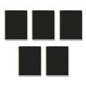 Roaring Spring MR M Fashion Notebook, 4-Subject, Medium/College Rule, Black Dots Cover, (120) 11 x 8.5 Sheets, 5/Carton (48293CS)