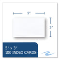 Roaring Spring White Index Cards, 3 x 5, 100 Cards, 36/Carton (74814CS)