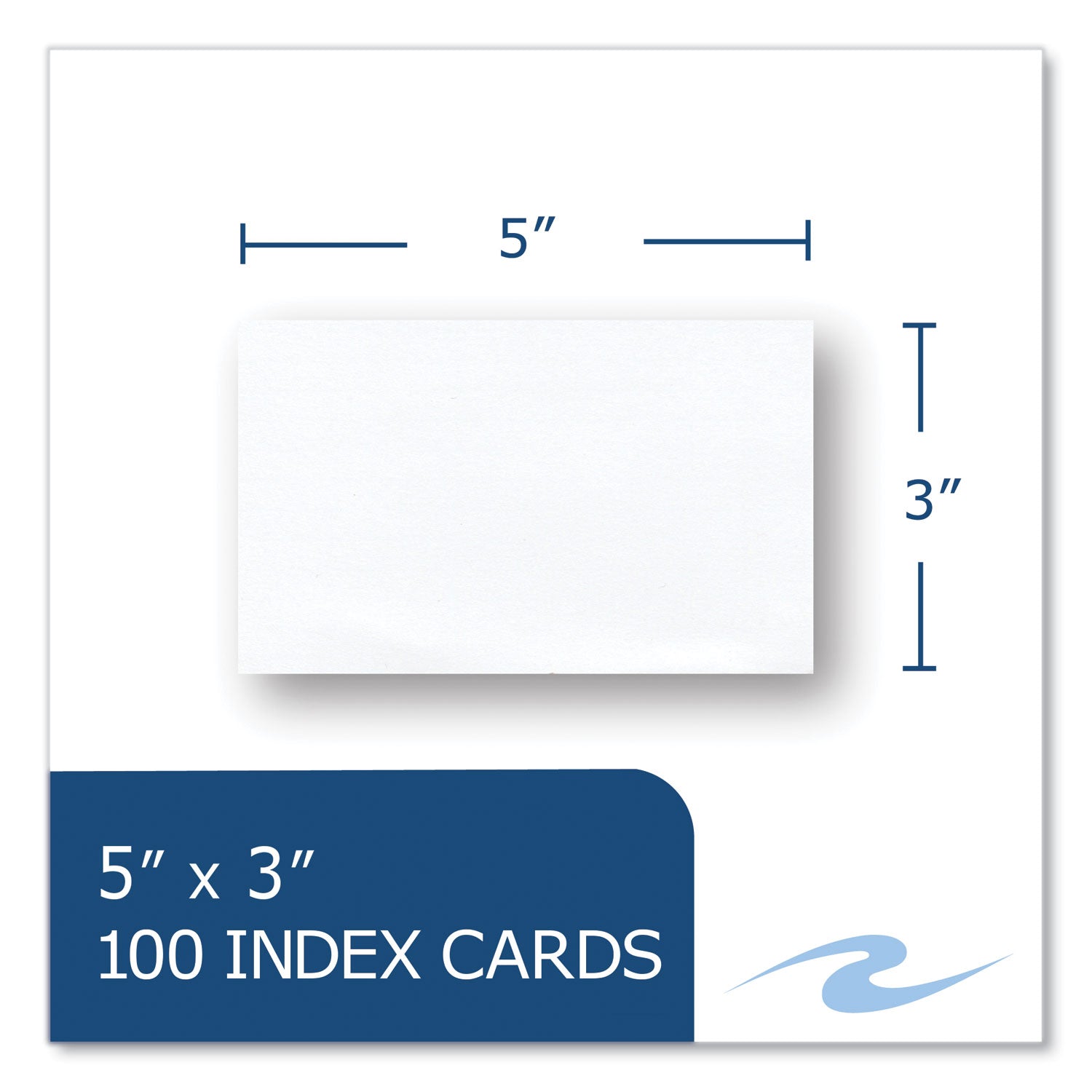 Roaring Spring White Index Cards, 3 x 5, 100 Cards, 36/Carton (74814CS)
