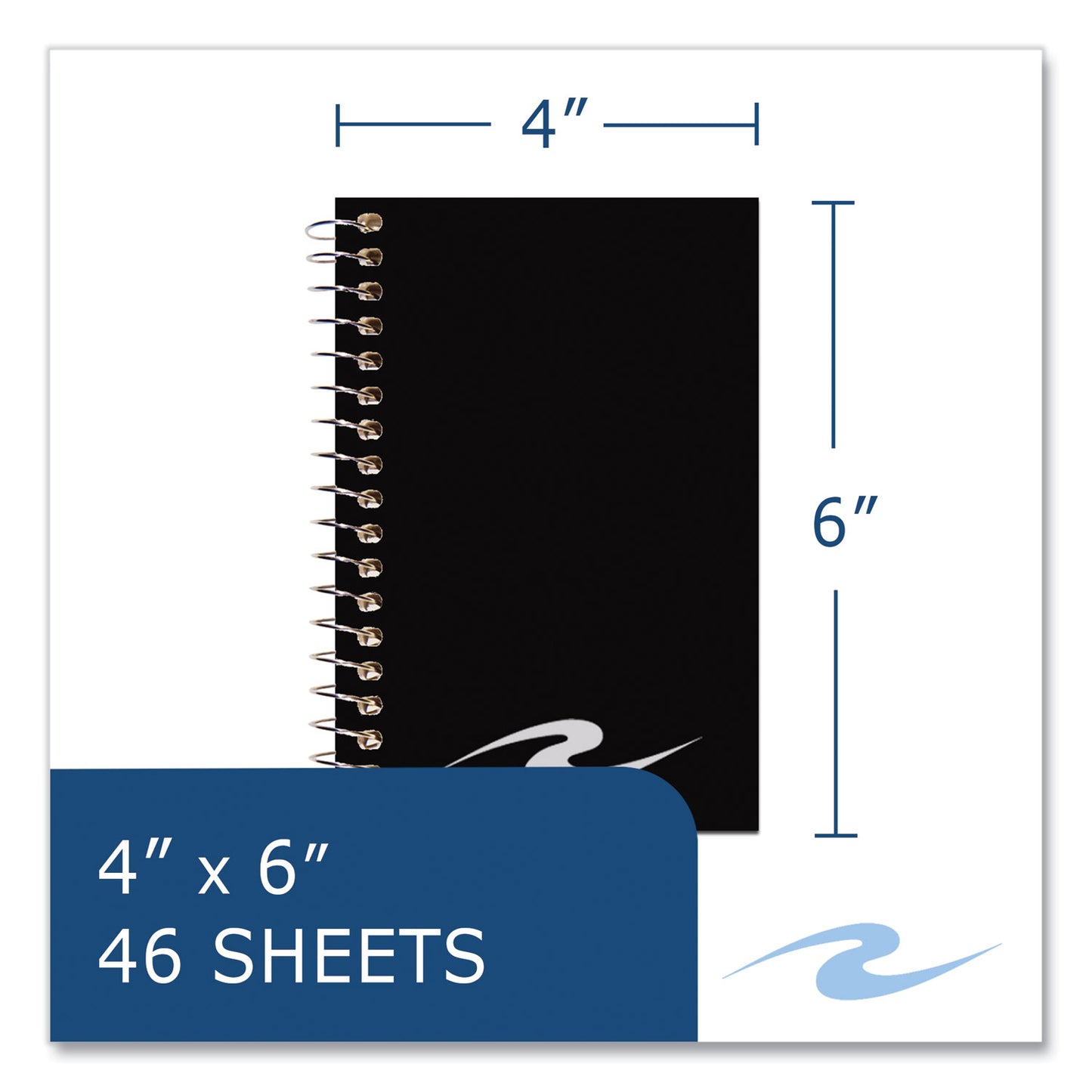 Roaring Spring Memo Pad, Randomly Assorted Cover Color, Narrow Rule, (46) White 6 x 4 Sheets, 72/Carton (14019CS)