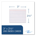 Roaring Spring Trayed Index Cards, Narrow Ruled, 3 x 2.5, 200/Tray, 36/Carton (28041CS)