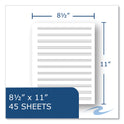 Roaring Spring Music Notebook, Music Transcription Format, White Cover, (32) 11 x 8.5 Sheets, 24/Carton (15009CS)