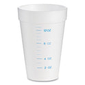 Dart Graduated Foam Medical Cups, 16 oz, White, 25/Pack, 40 Packs/Carton (16J16GRAD)