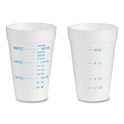 Dart Graduated Foam Medical Cups, 16 oz, White, 25/Pack, 40 Packs/Carton (16J16GRAD)