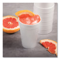 Dart Foam Drink Cups, 16 oz, White, 20/Bag, 25 Bags/Carton (16J165)