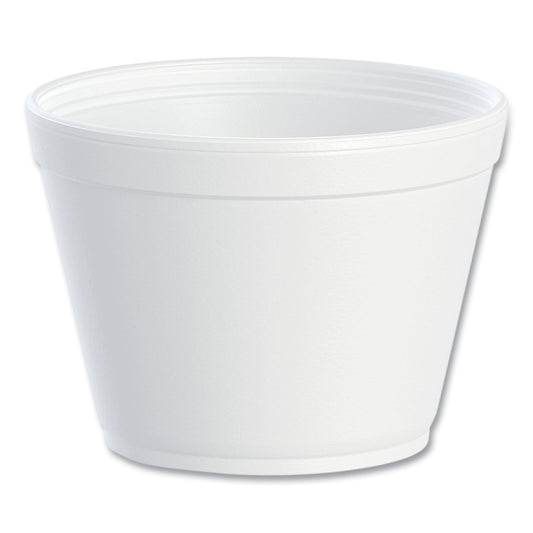 Dart Foam Containers, Extra Squat, 16 oz, White, 25/Bag, 20 Bags/Carton (16MJ32)