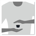 Dart Conex Complements Portion/Medicine Cups, 2 oz, Black, 125/Bag, 20 Bags/Carton (200PCBLK)