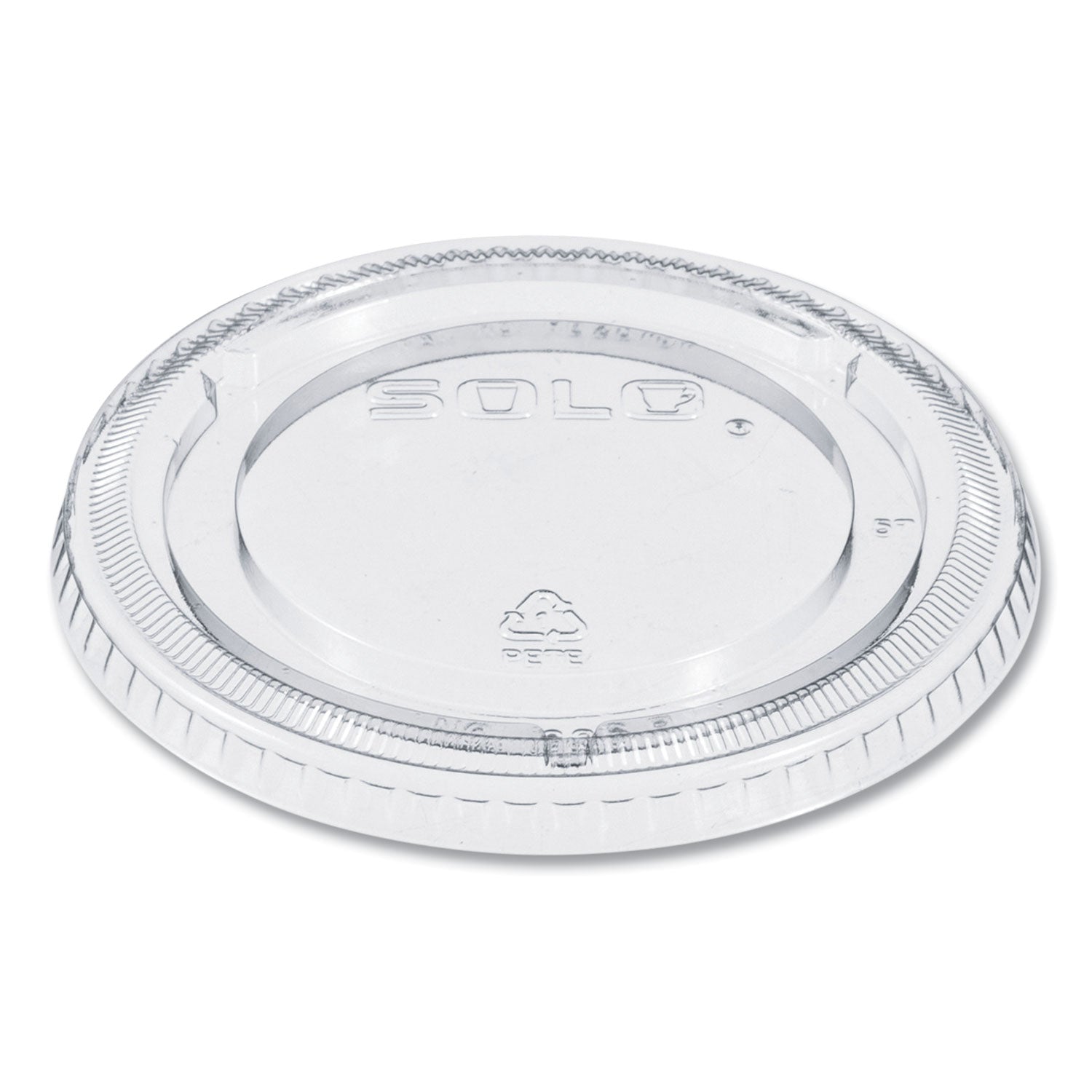 SOLO PETE Plastic Flat Cold Cup Lids, Fits 12 oz to 24 oz Cups, Clear, 1,000/Carton (626TP)