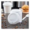 SOLO Traveler Cappuccino Style Dome Lid, Polystyrene, Fits 10 oz to 24 oz Hot Cups, White, 100/Pack, 10 Packs/Carton (TLP316)