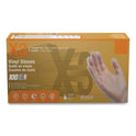 X3 by AMMEX Industrial Vinyl Gloves, Powder-Free, 3 mil, Large, Clear, 100/Box, 10 Boxes/Carton (GPX346100CT)