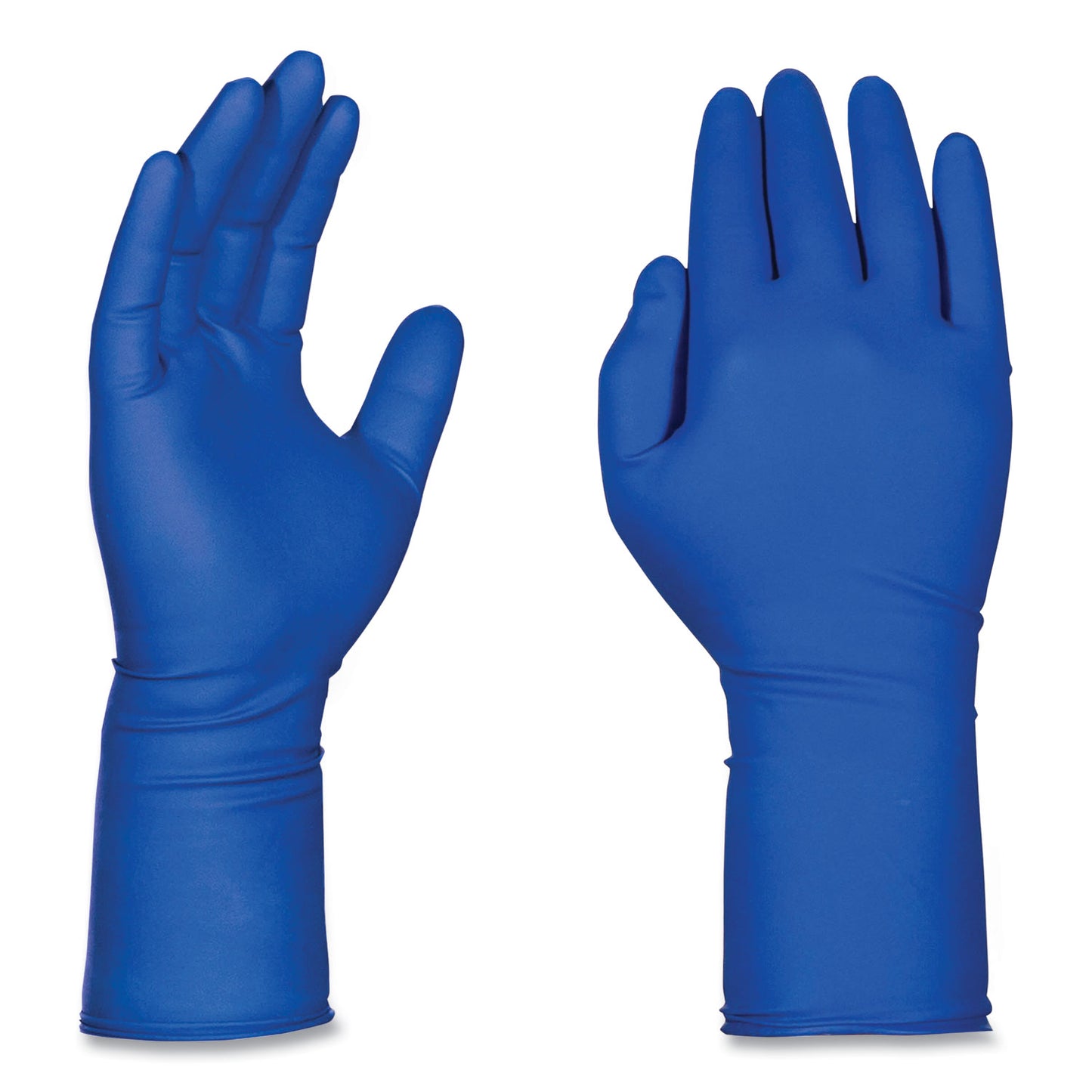 GloveWorks by AMMEX Latex Exam Gloves, Powder-Free, X-Large, Blue, 50 Gloves/Box, 10 Boxes/Carton (GPLHD88100)