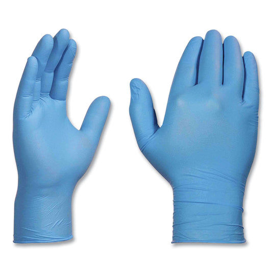 AMMEX Professional Nitrile Exam Gloves, Powder-Free, 3 mil, X-Large, Light Blue, 100/Box, 10 Boxes/Carton (APFN48100CT)