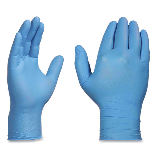 AMMEX Professional Nitrile Exam Gloves, Powder-Free, 3 mil, Small, Light Blue, 100/Box, 10 Boxes/Carton (APFN42100CT)