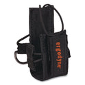 ergodyne Squids 3772 Radio Holster Trap, Small, 1 x 2 x 4, Polyester, Black (19772)