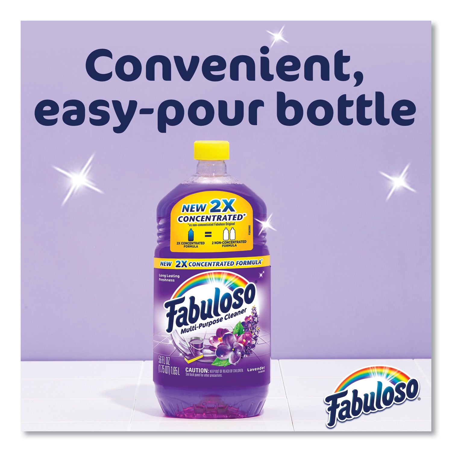 Fabuloso Multi-use Cleaner, Lavender Scent, 56 oz Bottle (53041)