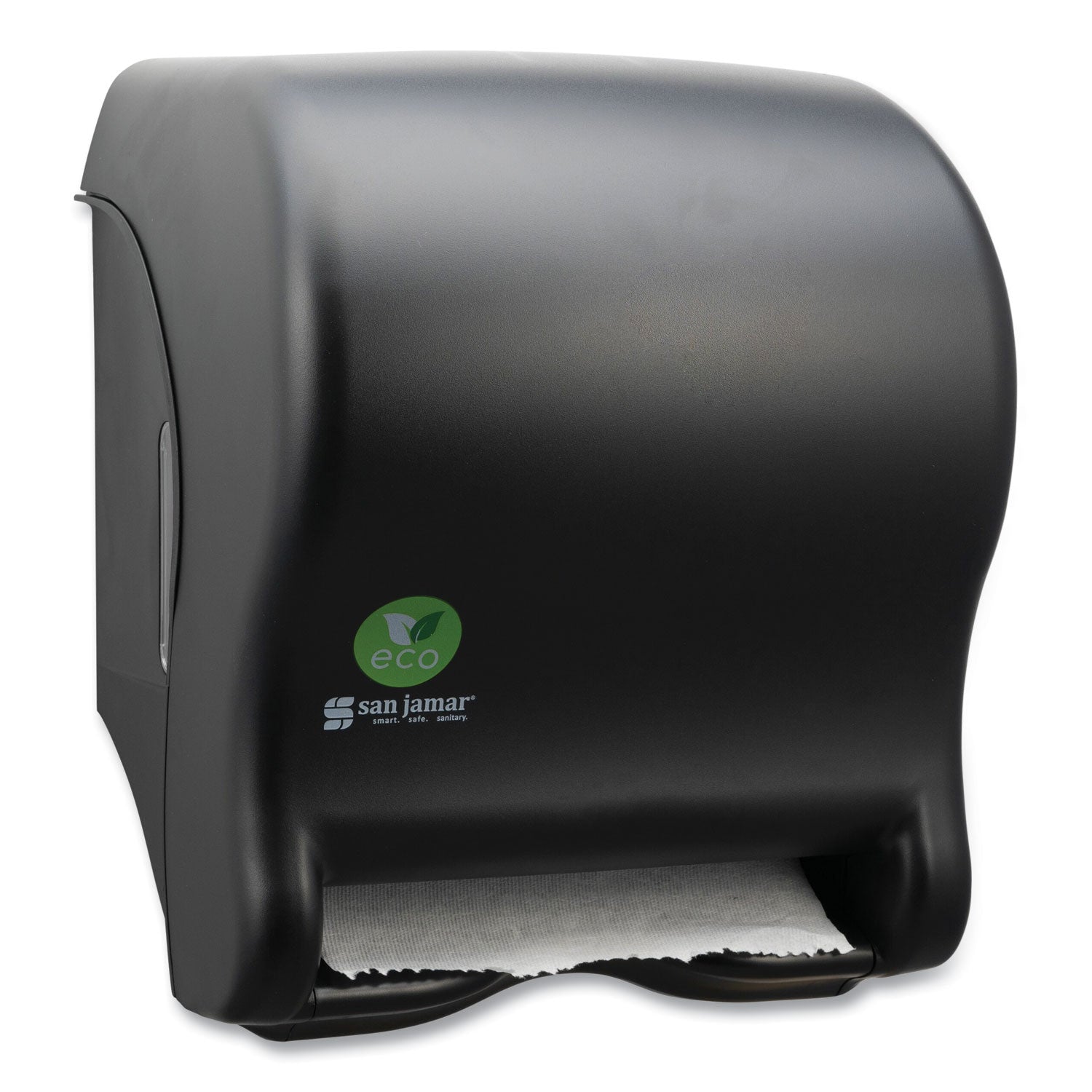 San Jamar Ecological Automatic Towel Dispenser, 9.1 x 14.4 x 11.8, Black (T8000REBK)