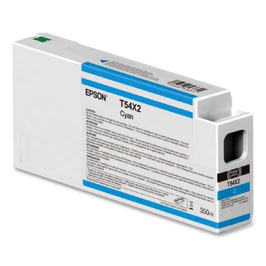 Epson T54X200 (T54X) UltraChrome HD Ink, 350 mL, Cyan