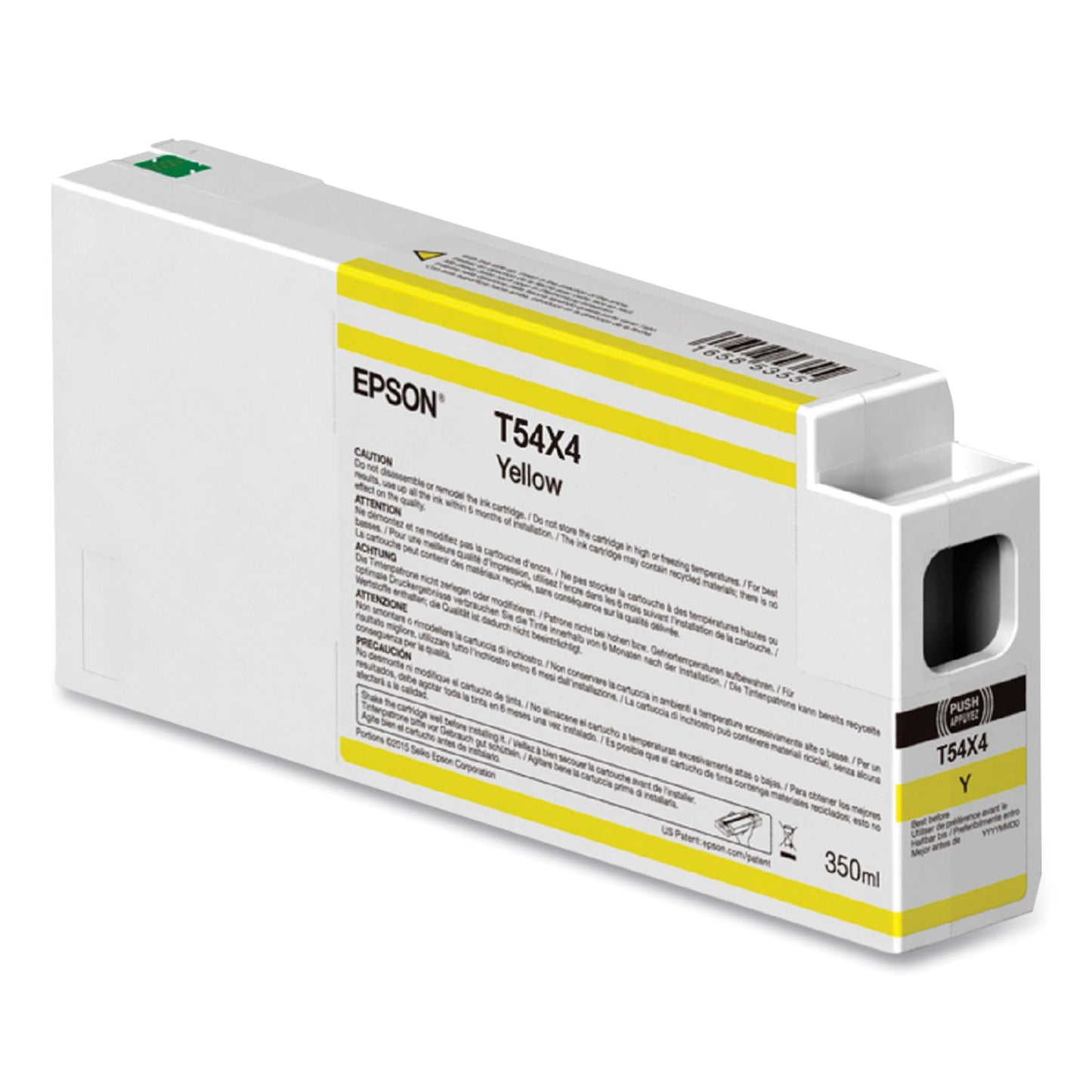 Epson T54X400 (T54X) UltraChrome HD Ink, 350 mL, Yellow