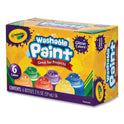 Crayola Washable Paint, 6 Assorted Classic Colors, 2 oz Bottle, 6/Pack (542400)